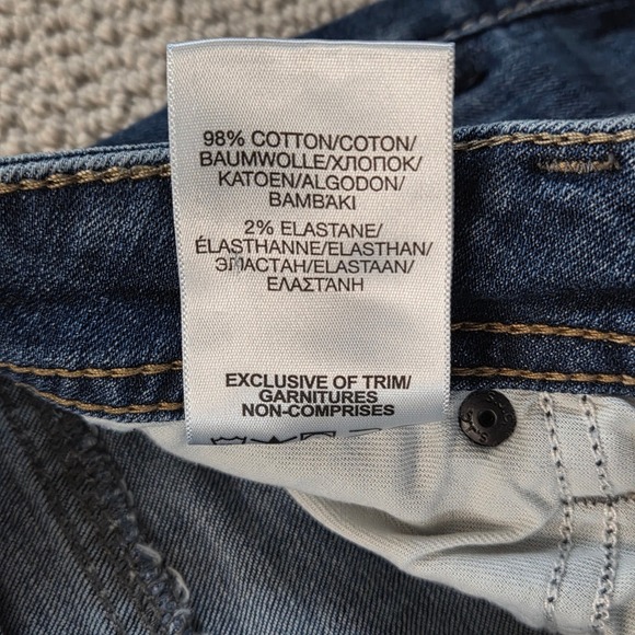 Silver Jeans Co Boyfriend Distressed Super Stretch Denim Jeans Womens Size 26 - Picture 5 of 10